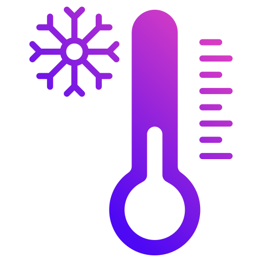 temperatura fría icono gratis