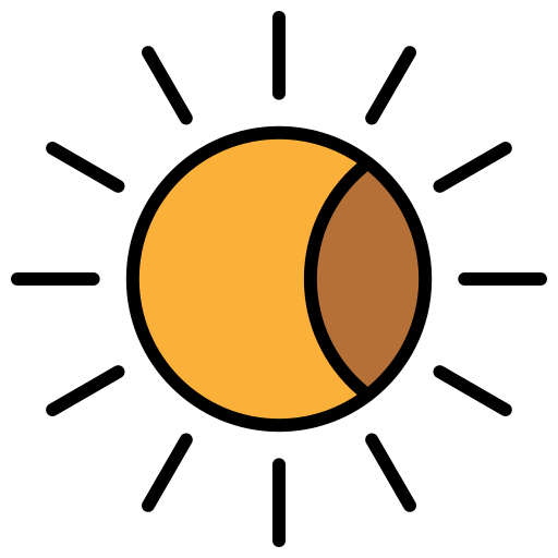 eclipse solar icono gratis