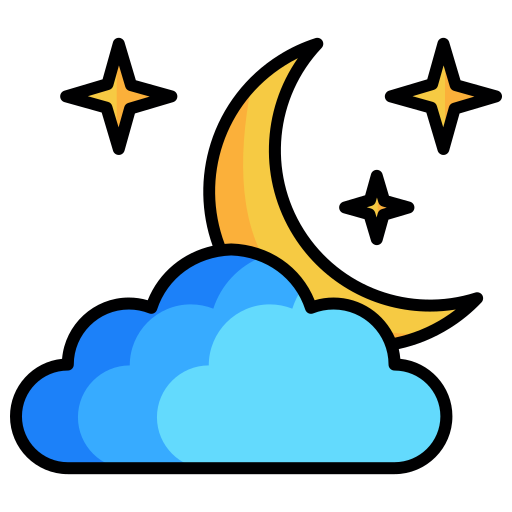 lua e estrelas grátis ícone