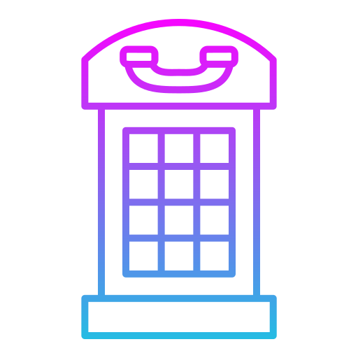 Telephone booth free icon