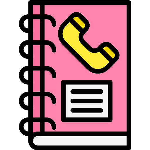 directorio telefónico icono gratis