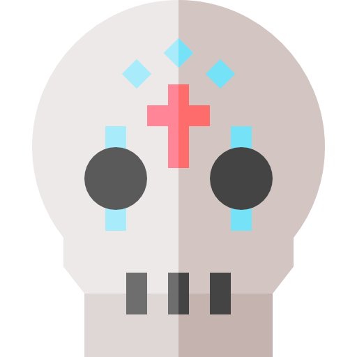 calavera mexicana icono gratis