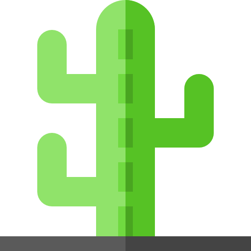 Cactus Basic Straight Flat icon