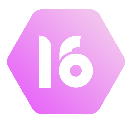 dieciséis icono gratis