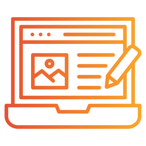 redacción de contenidos icono gratis