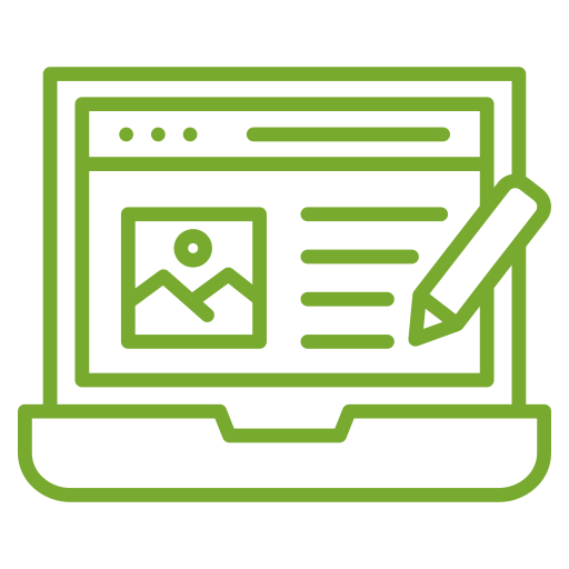 redacción de contenidos icono gratis