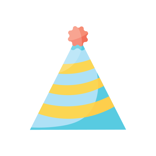 sombrero de cumpleaños icono gratis