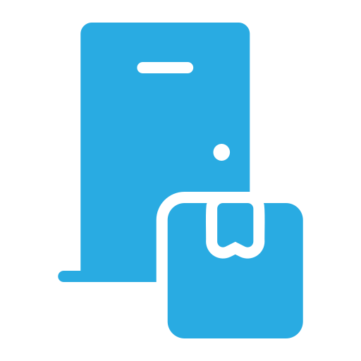 Door delivery free icon