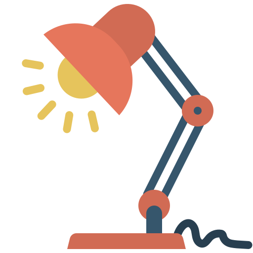Desk lamp free icon