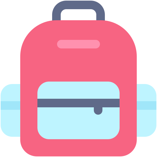 bolsa para la escuela icono gratis