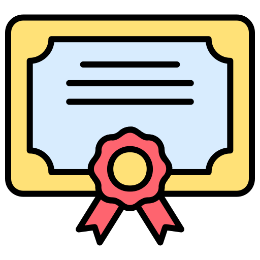 certificado icono gratis