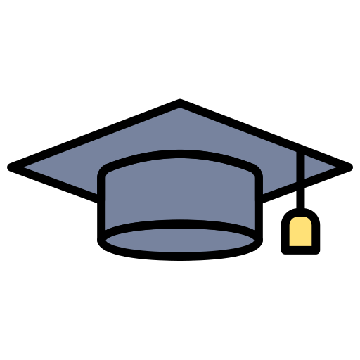 gorro de graduación icono gratis