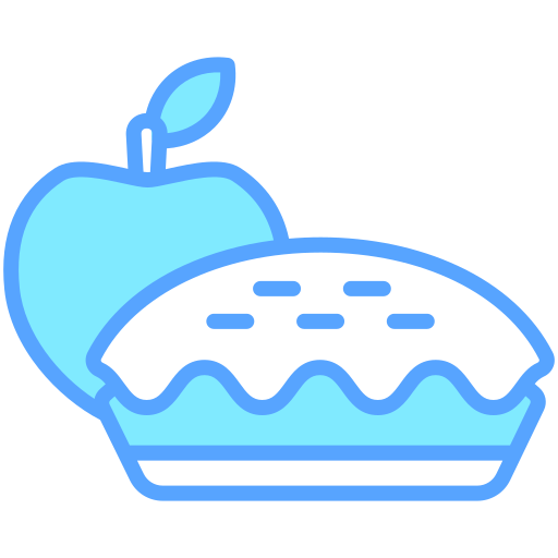 tarta de manzana icono gratis