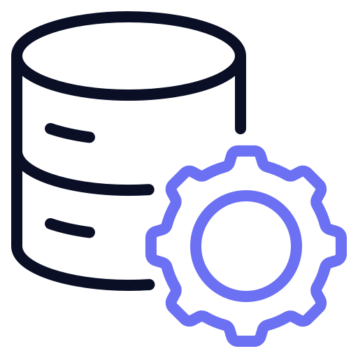 gestión de base de datos icono gratis