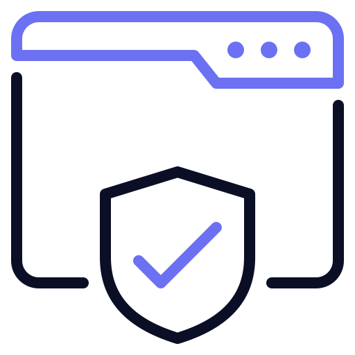 seguridad web icono gratis
