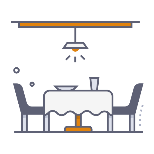 mesa de comedor icono gratis