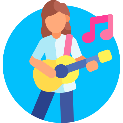 guitarrista icono gratis