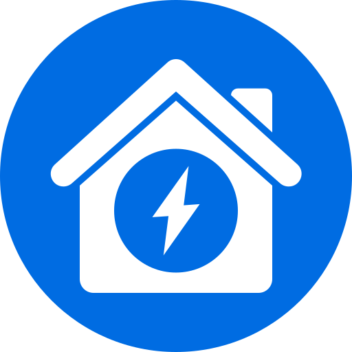 icono de la casa de energía icono gratis