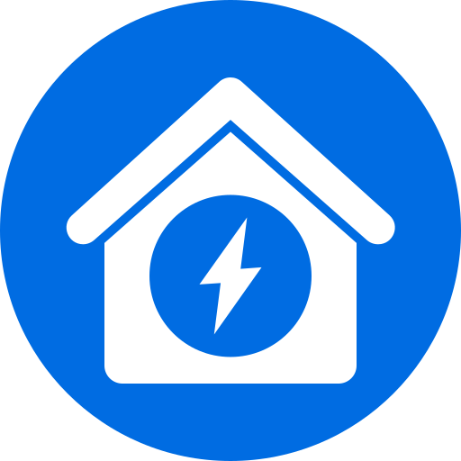 icono de la casa de energía icono gratis