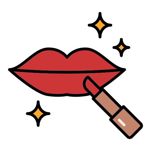 maquillaje de labios icono gratis