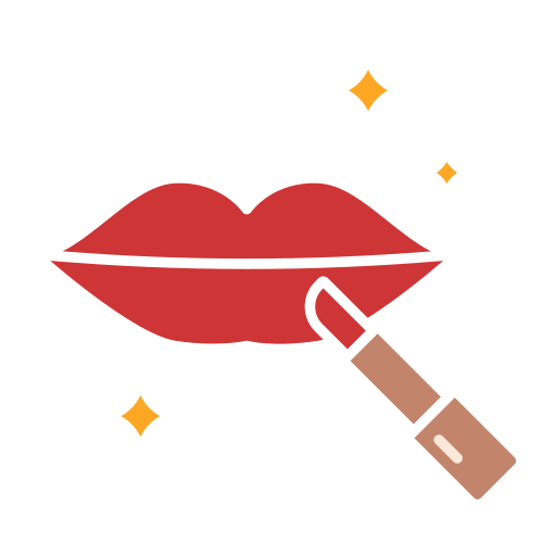 maquillaje de labios icono gratis