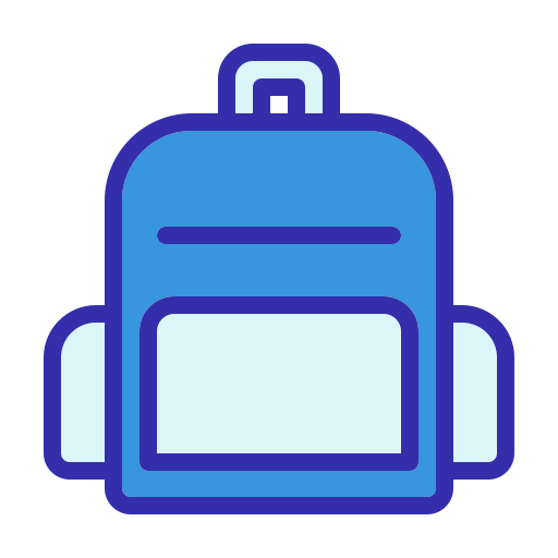 bolsa para la escuela icono gratis