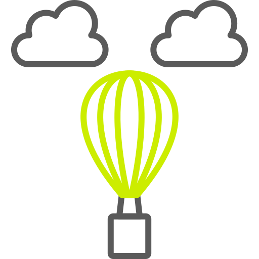 globo aerostático icono gratis