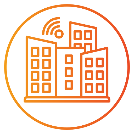 ciudad inteligente icono gratis