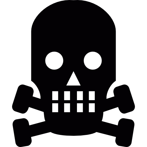 Funny skull  free icon