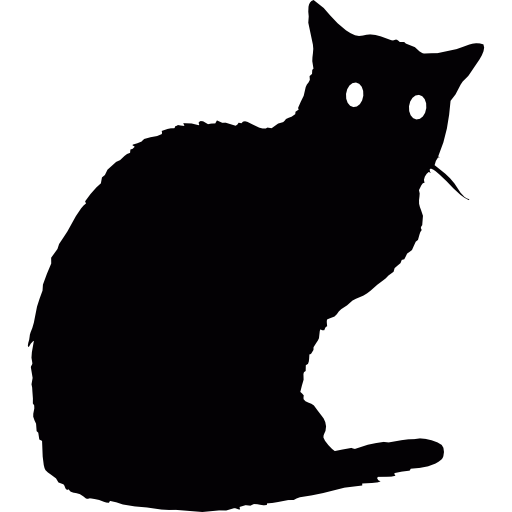 Black cat 3 icon - Free black animal icons