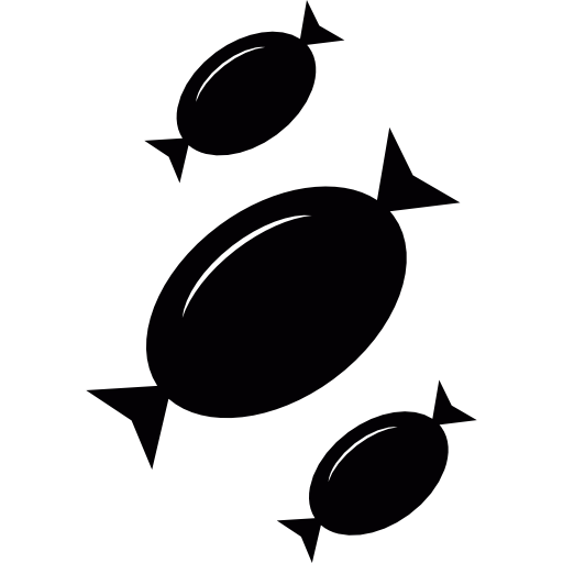 Три конфеты на Хэллоуин бесплатно иконка