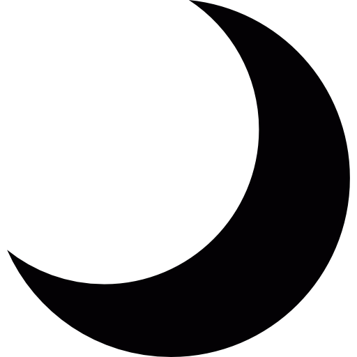 Moon shape icon