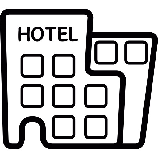 hotel moderno icono gratis