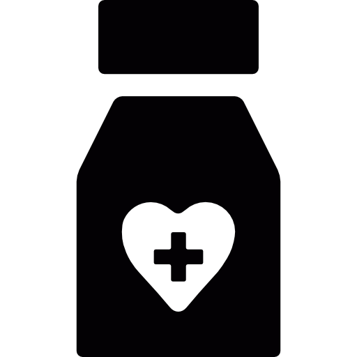 medicina para el corazon icono gratis