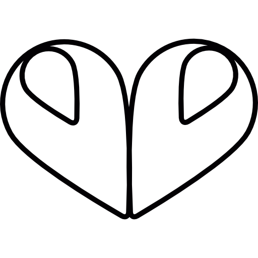 corazón hecho con pétalos icono gratis