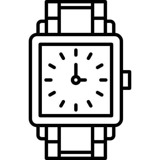 reloj de pulsera icono gratis