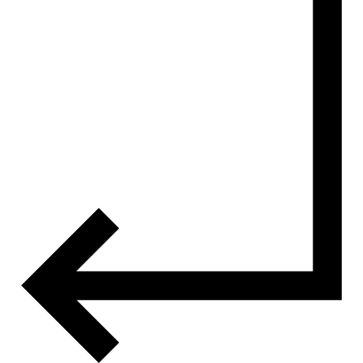 Turn left free icon