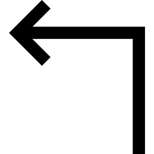 Turn left free icon