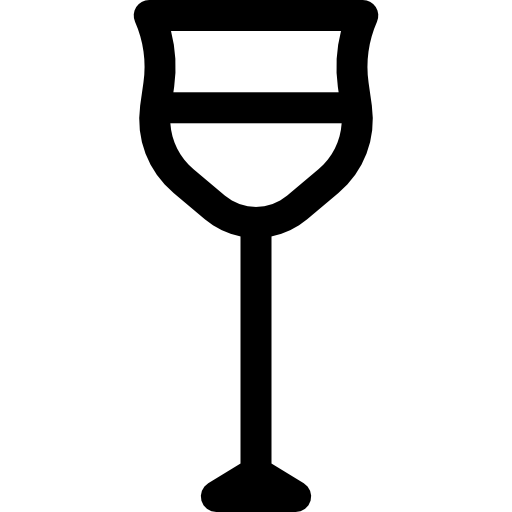 Glass of rose wine icon