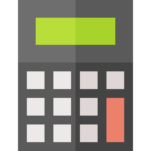 Calculator Basic Straight Flat icon