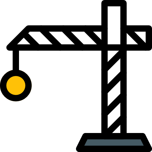 Crane Pixel Perfect Lineal Color icon