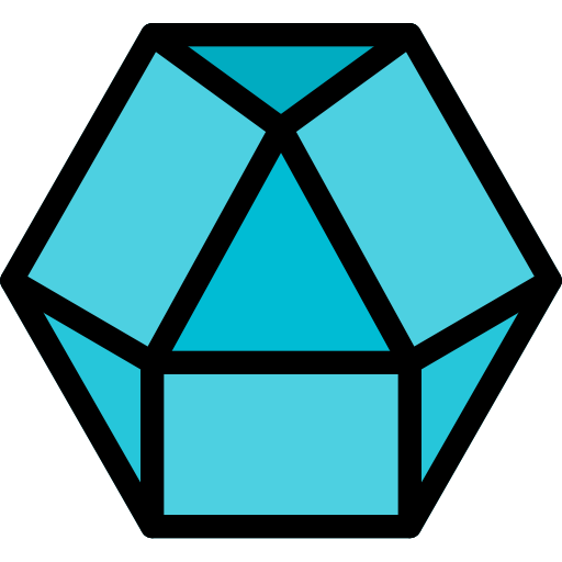 Dodecahedron - Free shapes icons