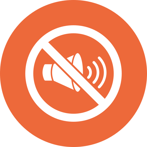 sonido silenciado icono gratis