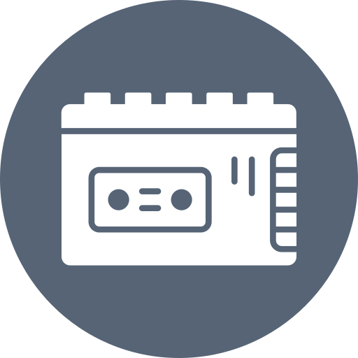 Cassette free icon Cassette free icon