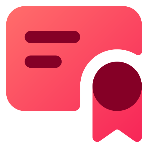 certificado grátis ícone