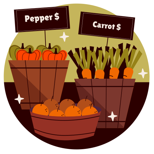 Market free sticker Market free sticker