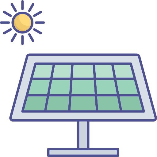 energía solar icono gratis