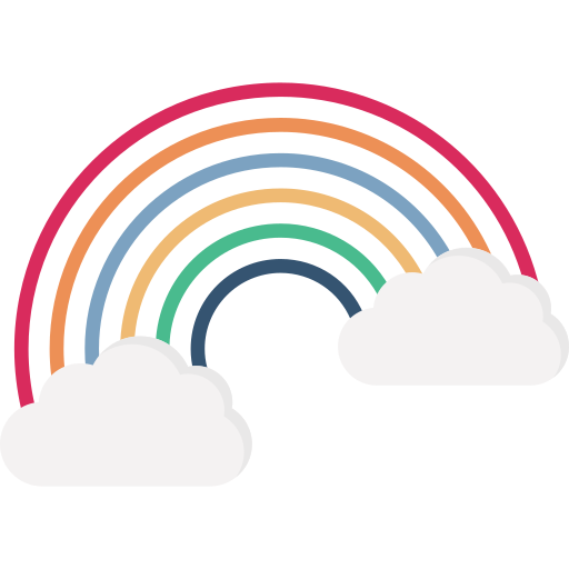Rainbow lines free icon Rainbow lines free icon