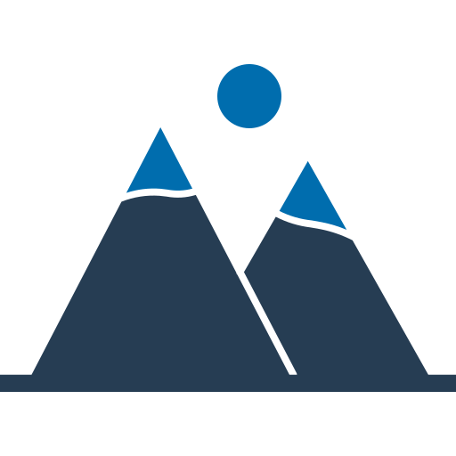 montañas icono gratis