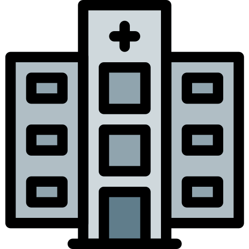 Hospital Pixel Perfect Lineal Color icon